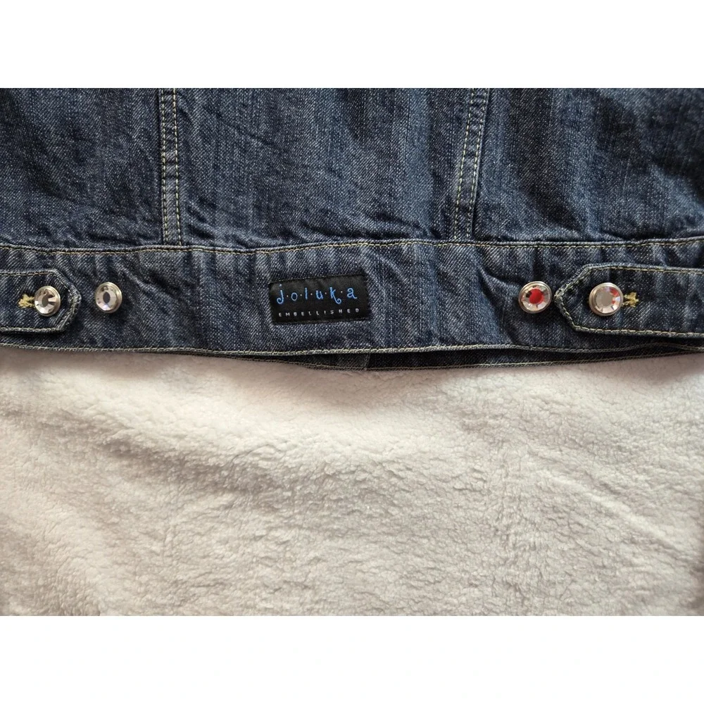Women's Joluka Embellished Denim‎ Jacket Size M